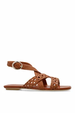 Stuart Weitzman BROWN ‘Thea’ Sandals