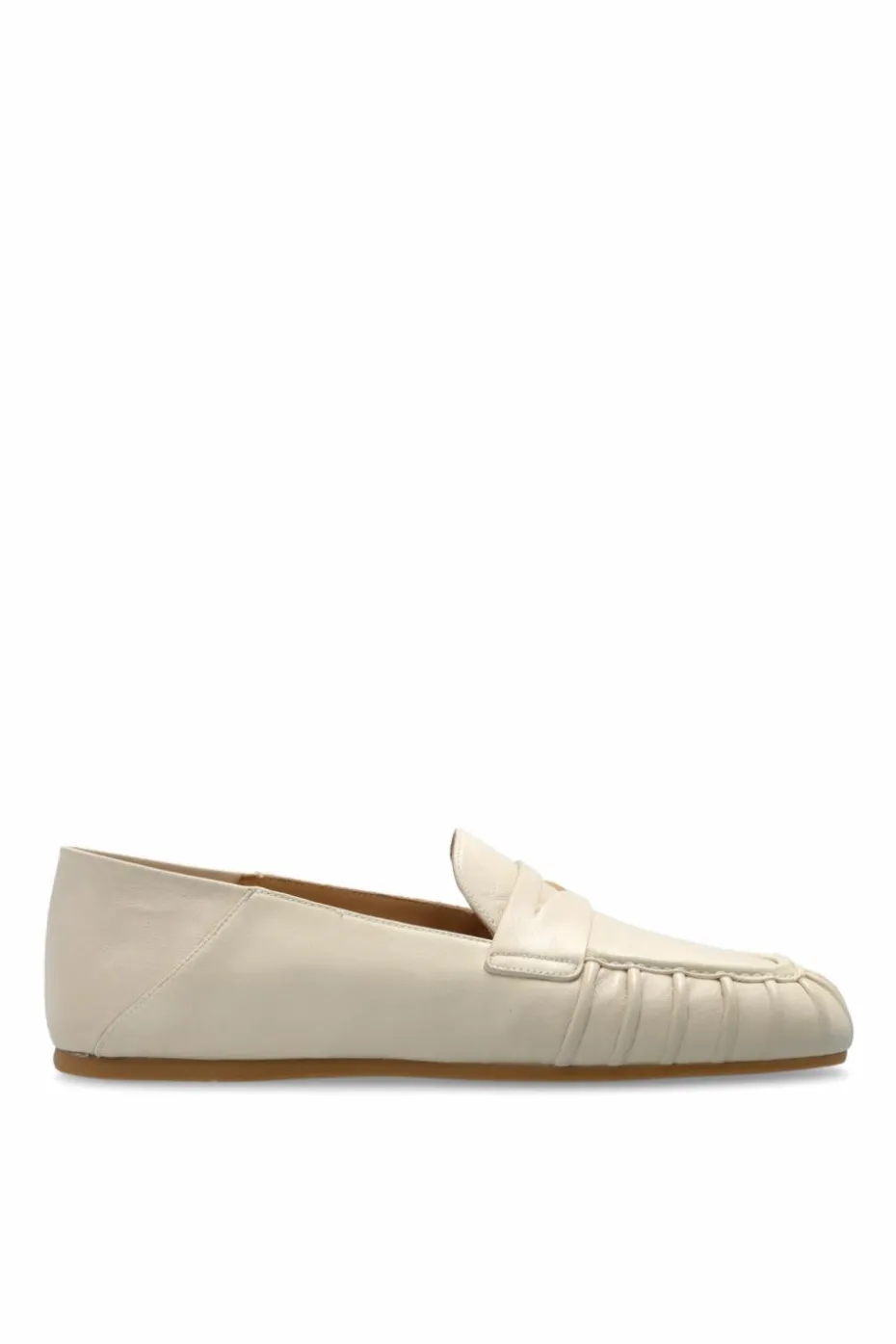 Stuart Weitzman cream Leather shoes type loafers