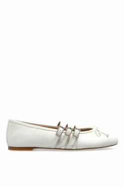 Stuart Weitzman WHITE Ballerinas `Celeste`