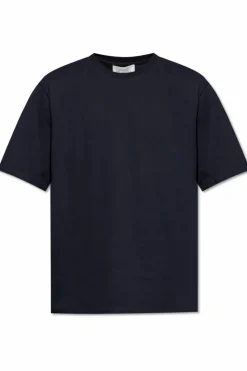 Studio Nicholson NAVY BLUE T-shirt `Bric`