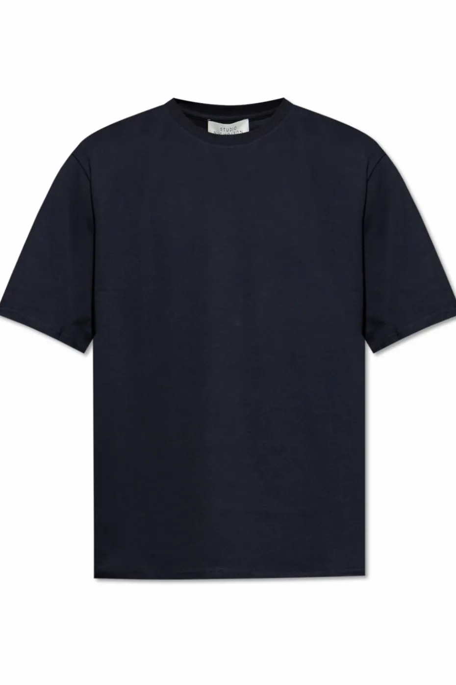 Studio Nicholson NAVY BLUE T-shirt `Bric`