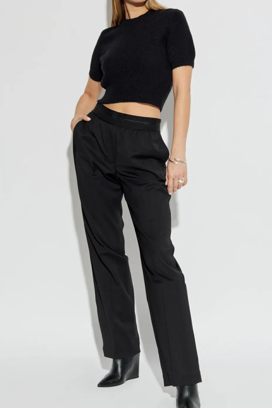 T by Alexander Wang BLACK Top with logo