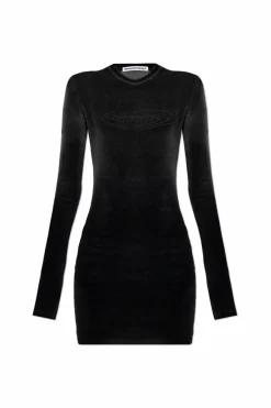 T by Alexander Wang BLACK Dress with logo