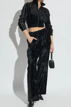 T by Alexander Wang BLACK Velvet sweatshirt