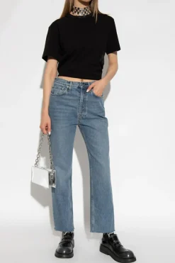 T by Alexander Wang BLACK T-shirt with logo