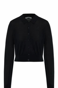 T by Alexander Wang BLACK Wool cardigan with logo