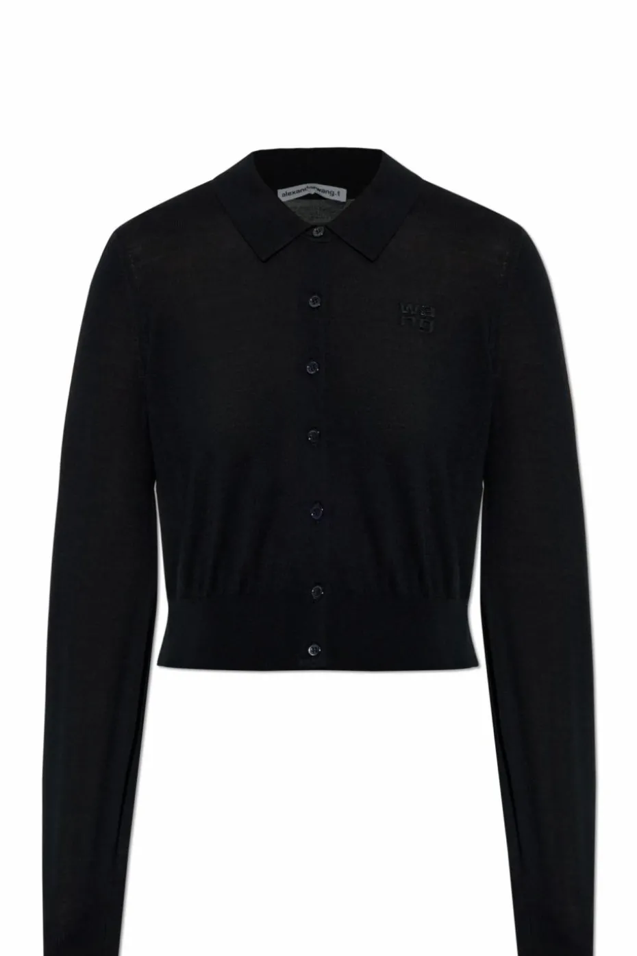T by Alexander Wang BLACK Wool cardigan with logo