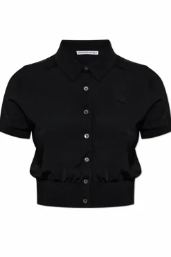 T by Alexander Wang BLACK Short-sleeve cardigan