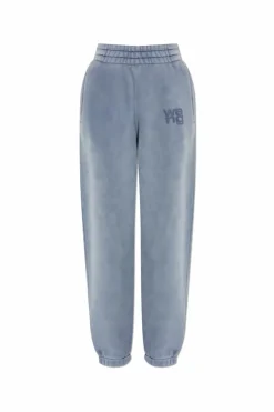 T by Alexander Wang BLUE Sweatpants with logo
