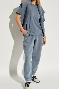 T by Alexander Wang BLUE Sweatpants with logo