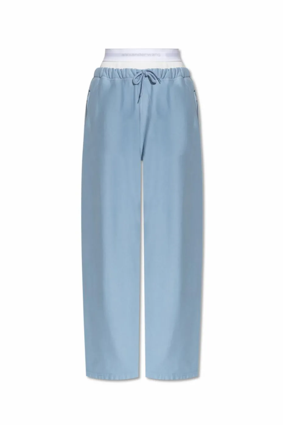 T by Alexander Wang BLUE Sweatpants with logo