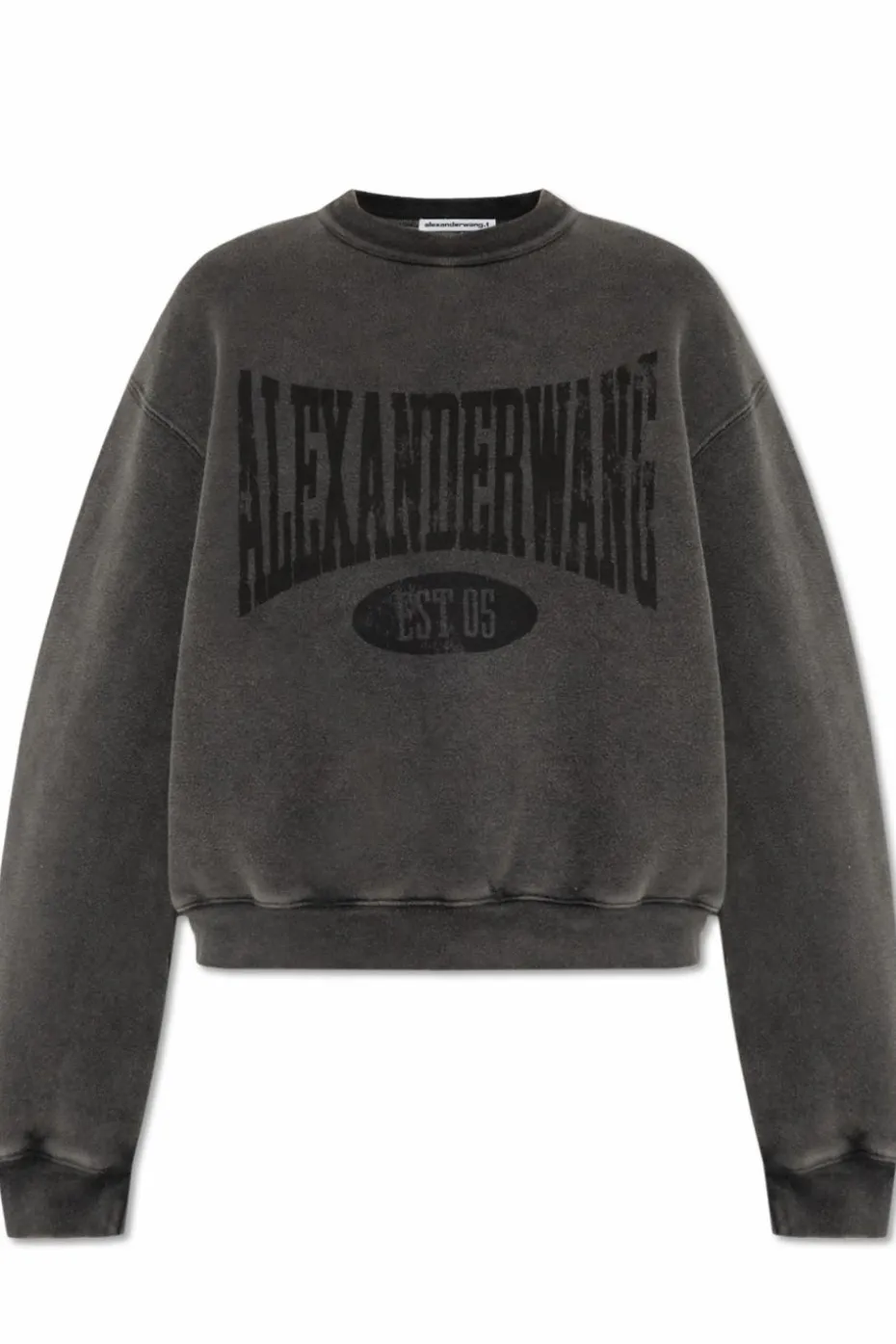 T by Alexander Wang GREY Sweatshirt with printed logo