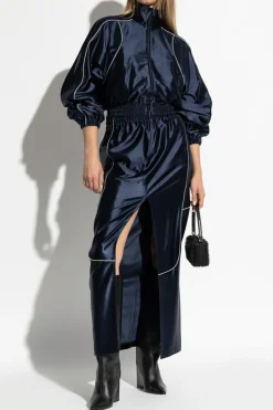 T by Alexander Wang NAVY BLUE Skirt with logo