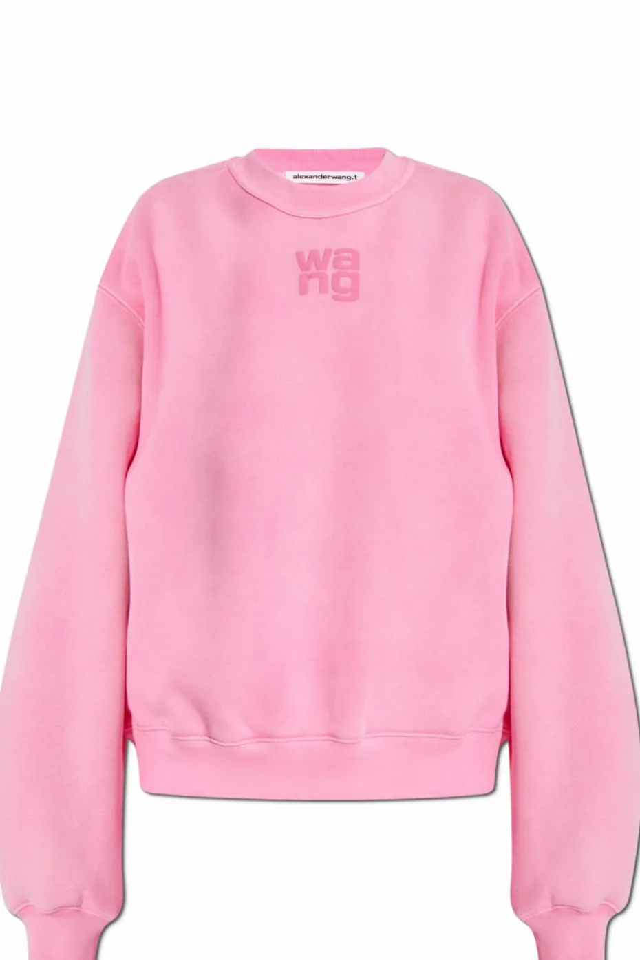 T by Alexander Wang PINK Sweatshirt with printed logo
