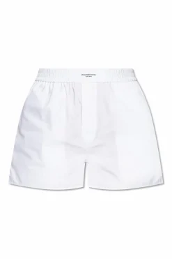 T by Alexander Wang WHITE Cotton shorts