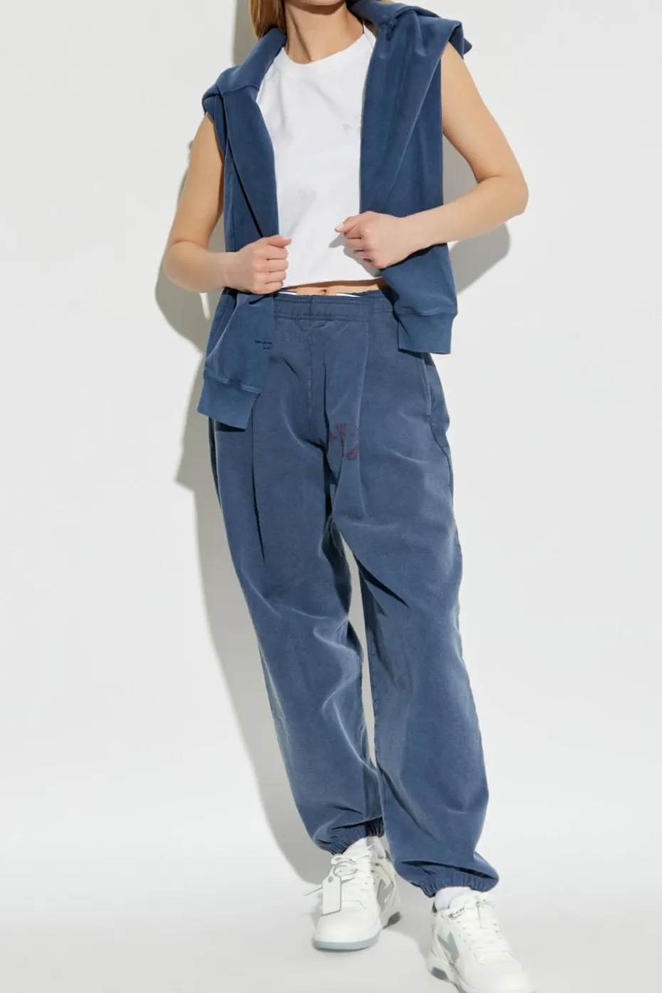 T by Alexander Wang WHITE Top with logo