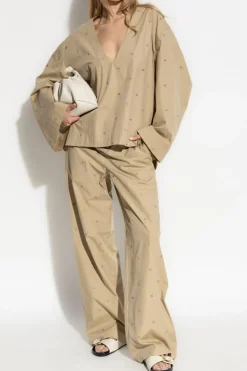 The Attico beige Shirt from the `Estate Meravigliosa` collection