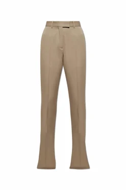 The Attico beige Wool pants