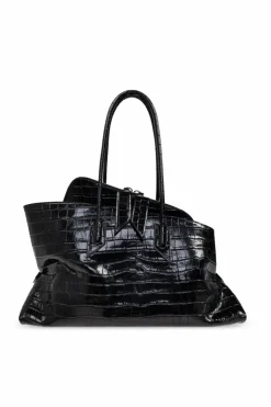 The Attico BLACK Bag `La Passeggiata Medium`