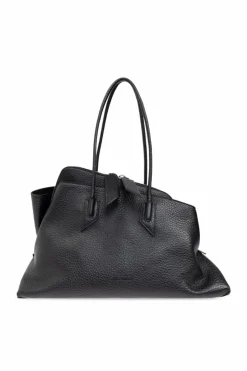 The Attico BLACK Bag La Passeggiata in shopper style