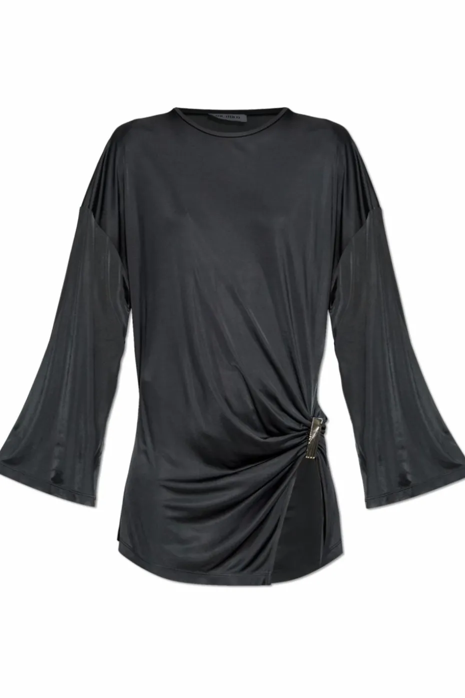 The Attico BLACK Draped dress