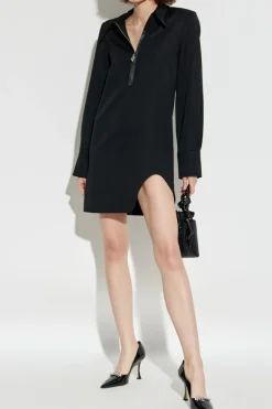 The Attico BLACK Dress with collar