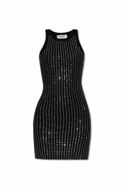 The Attico BLACK Dress with decorative trimming