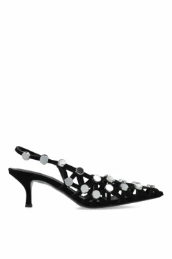 The Attico BLACK Heeled shoes Grid
