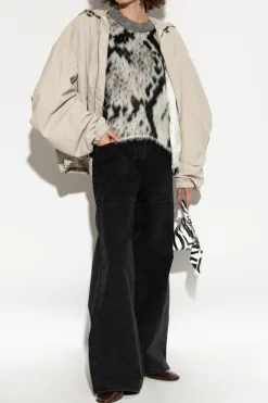 The Attico BLACK Jeans with a slit