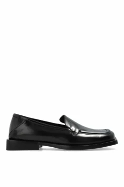 The Attico BLACK Leather boots Micol