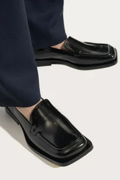 The Attico BLACK Leather boots Micol