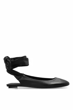 The Attico BLACK Leather shoes Cloe