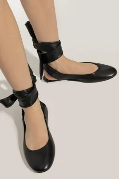The Attico BLACK Leather shoes Cloe