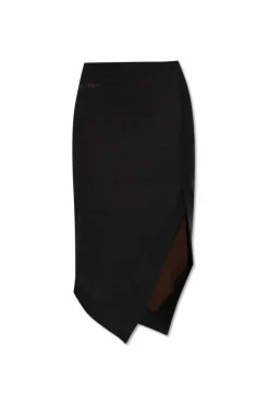 The Attico BLACK Skirt with logo