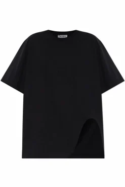 The Attico BLACK T-shirt with logo