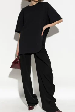 The Attico BLACK T-shirt with logo