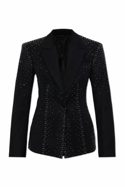 The Attico BLACK Wool blazer with sequins