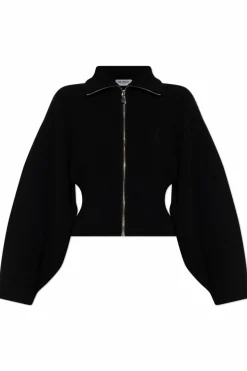 The Attico BLACK Wool cardigan