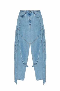 The Attico BLUE Jeans with logo