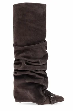 The Attico BROWN Juno knee-high boots