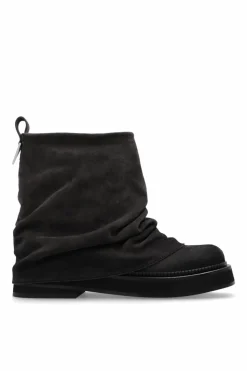 The Attico BROWN Leather ankle boots ‘Mini Robin’