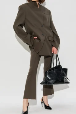 The Attico BROWN Wool blazer