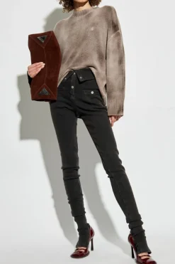 The Attico BROWN Wool sweater