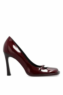 The Attico BURGUNDY Mia high heels