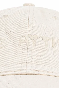 The Attico cream Cap with visor collection 'Estate Meravigliosa'