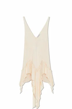 The Attico cream Dress with ruffles