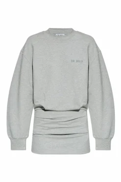 The Attico GREY Dress with logo