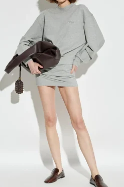 The Attico GREY Dress with logo