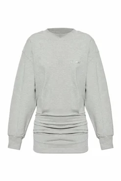 The Attico GREY Dress with logo