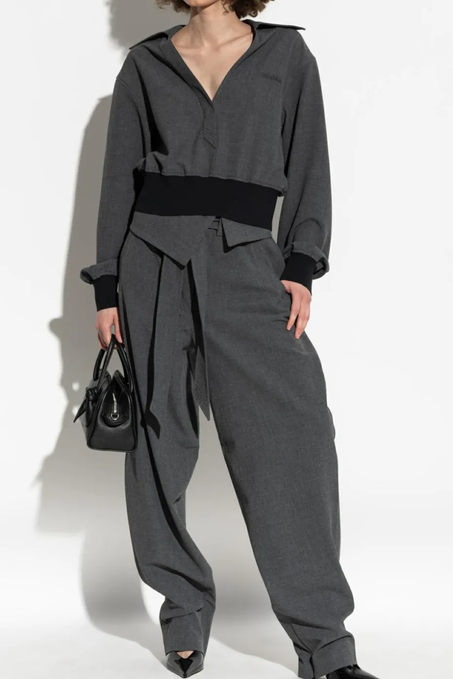 The Attico GREY High-waisted pants